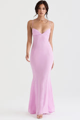 pink maxi dress