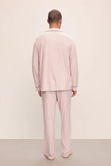 William Printed Modal Long PJ Set