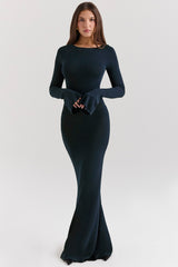 midnight blue maxi dress