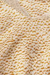 Washable Silk Printed Lace Cami & Short Set