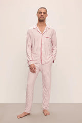 William Printed Modal Long PJ Set