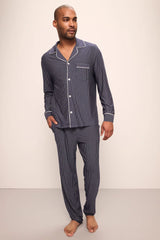 William Printed  Modal Long PJ Set