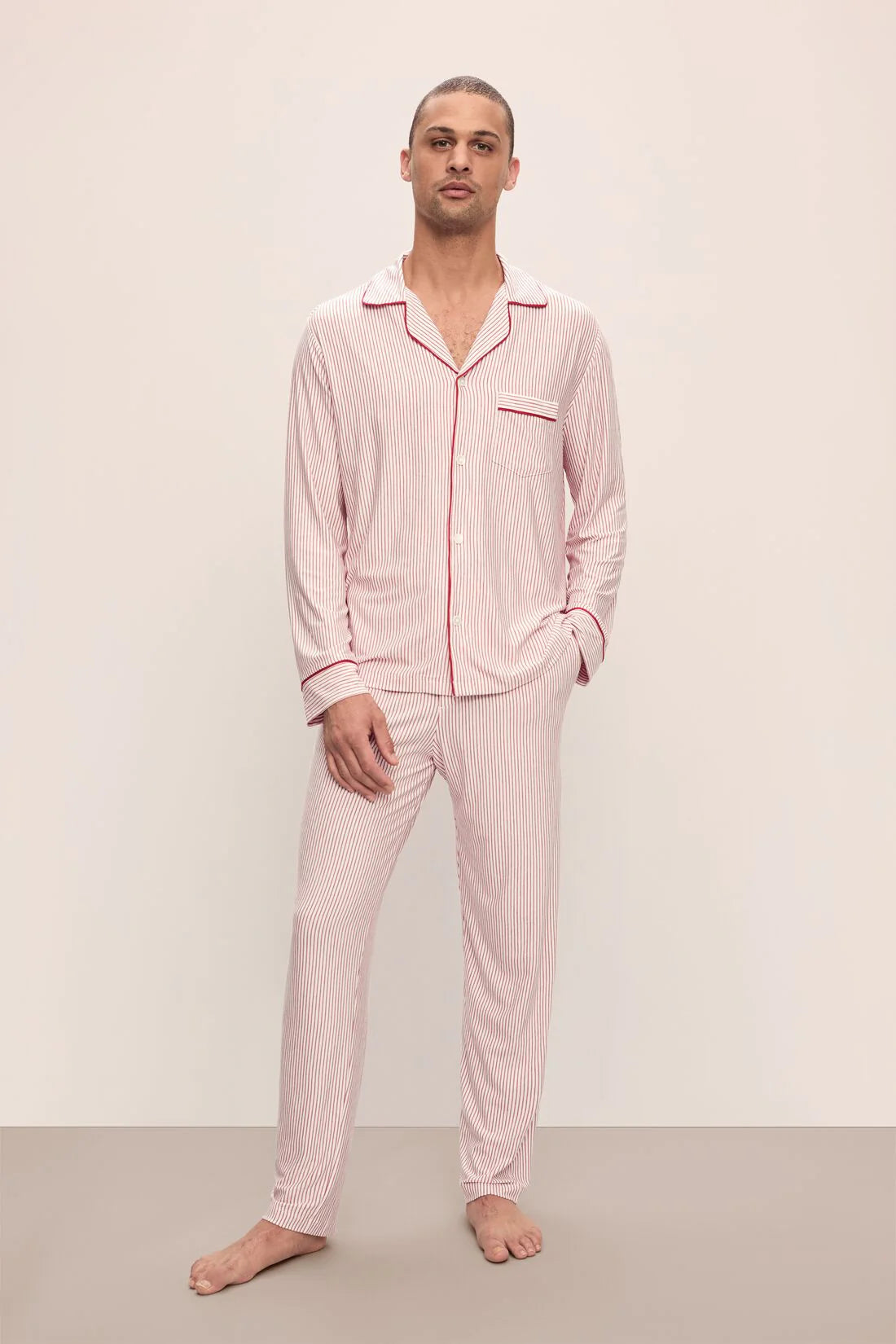 William Printed  Modal Long PJ Set